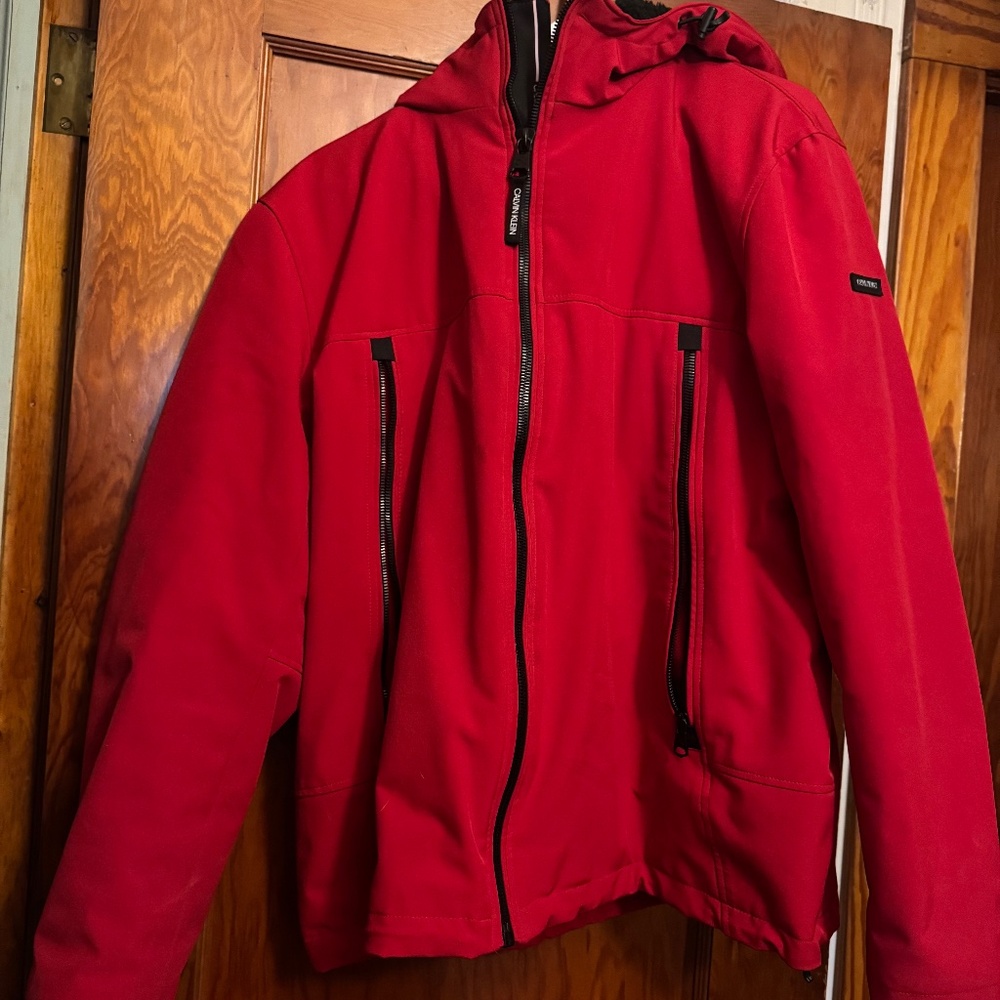 Red Calvin Klein Women’s winter jacket